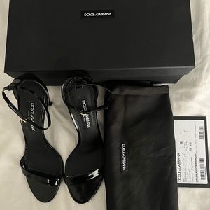 Dolce & Gabbana strap100mm patent-leather sandals